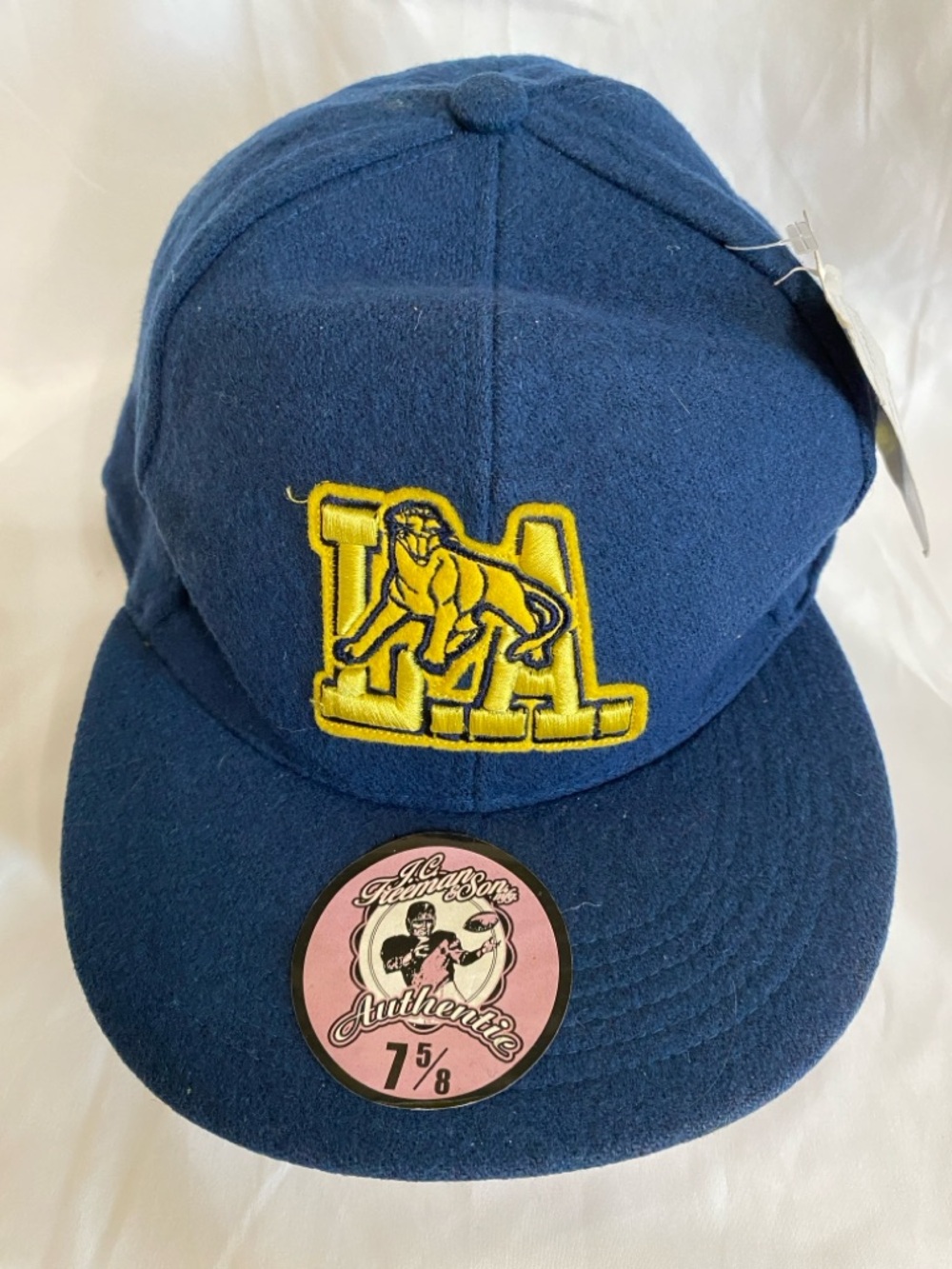 L.A. Wildcats Negro League Baseball Wool Fitted Cap, 7 5/8, J.C Freeman& Son,blu